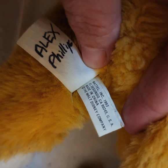 Vintage Mattel The Lion King Floppy Baby Simba 1993 Stuffed Animal Plush Toy EUC - Picture 9 of 10